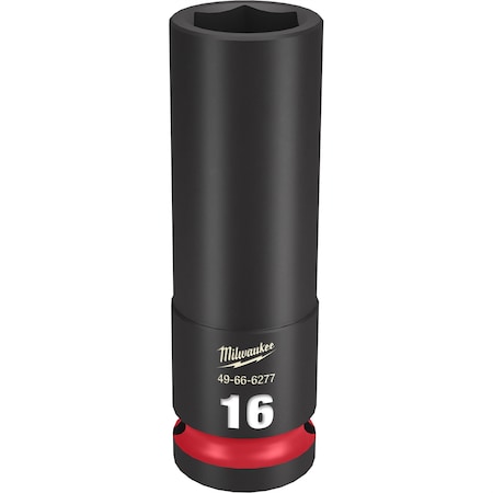 Milwaukee Tool SHOCKWAVE Impact Duty? 1/2"Drive 16MM Deep 6 Point Socket 49-66-6277